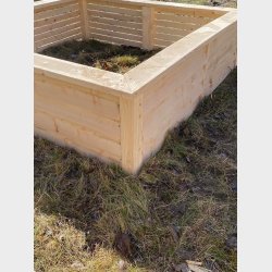 Sandkasse i tr - Klinkebekldning