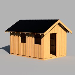 Redskabsskur 3,6x4,4m - Kip