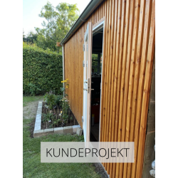 Redskabsskur 3x6,2m - Ensidig