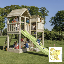 Legetrn Elefant med rutsjebane