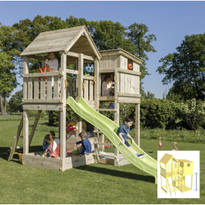 Legetrn Elefant med rutsjebane