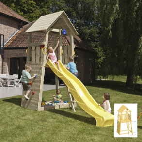 Legetrn Zebra med rutsjebane