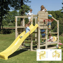 Legetrn Crossfit med rutsjebane