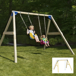 Gyngestativ med 2 gynger 