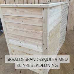 Skraldespandsskjuler - Klinkebebekldning