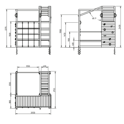 Legetrn Crossfit med rutsjebane