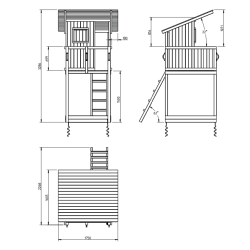 Legetrn Giraf med rutsjebane