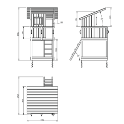 Legetrn Giraf med rutsjebane