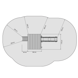 Legetrn Giraf med rutsjebane