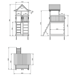 Legetrn Gepard med rutsjebane