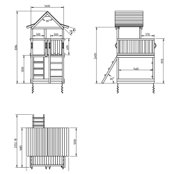 Legetrn Gepard med rutsjebane