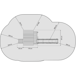Legetrn Gepard med rutsjebane