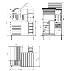 Legetrn Elefant med rutsjebane