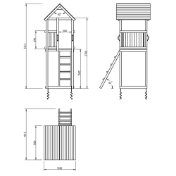 Legetrn Flodhest med rutsjebane