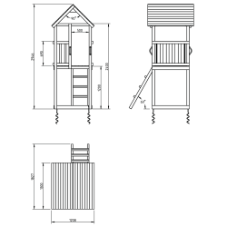 Legetrn Flodhest med rutsjebane