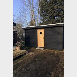 Redskabsskur 2,4x4,4m - Ensidig